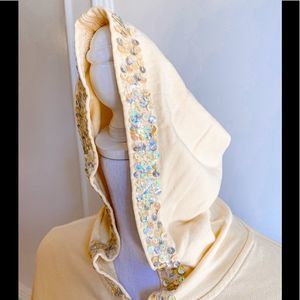 Twisted Heart Yellow Sequin Hoodie